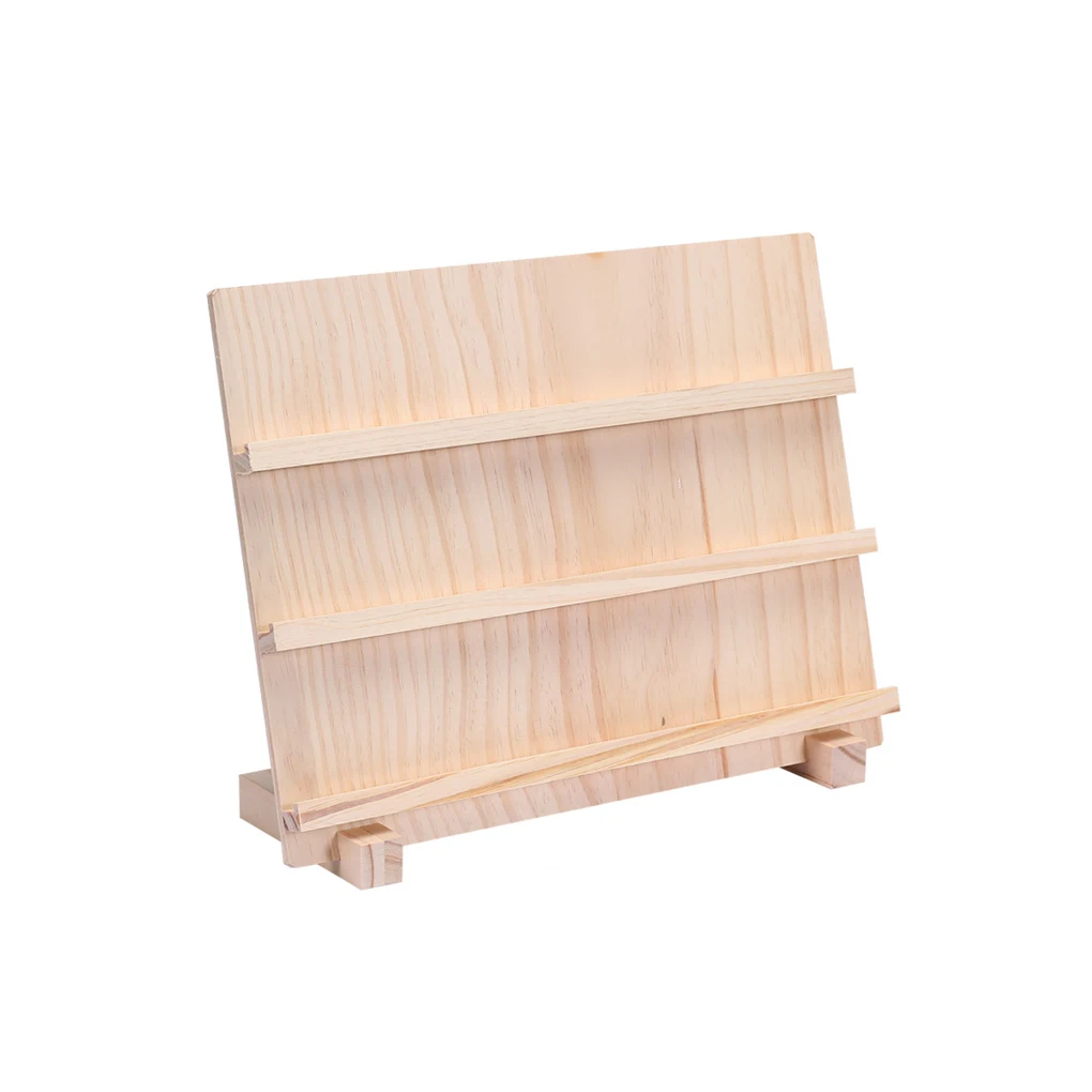 

Solid Wood Multi-Layer Jewelry Display Stand Simple Style Earrings Necklace Rack Wallet Mobile Phone Holder Stable Base