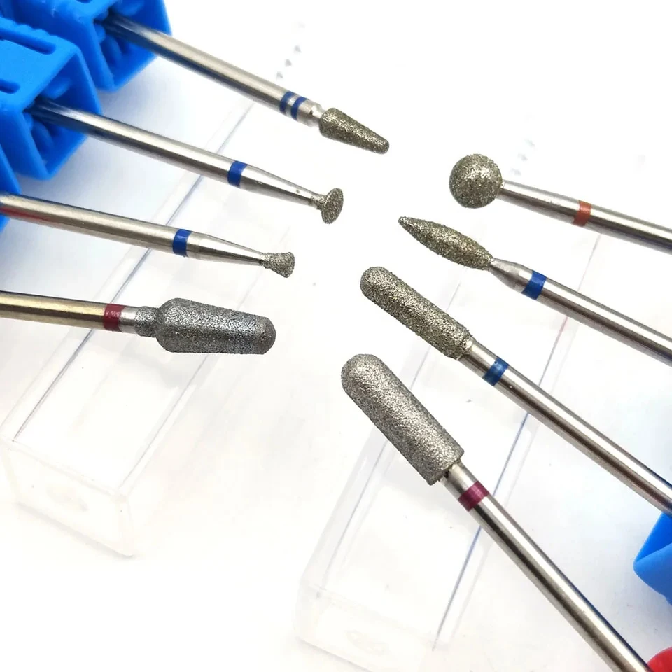 2 шт. алмазные насадки для маникюрного аппарата