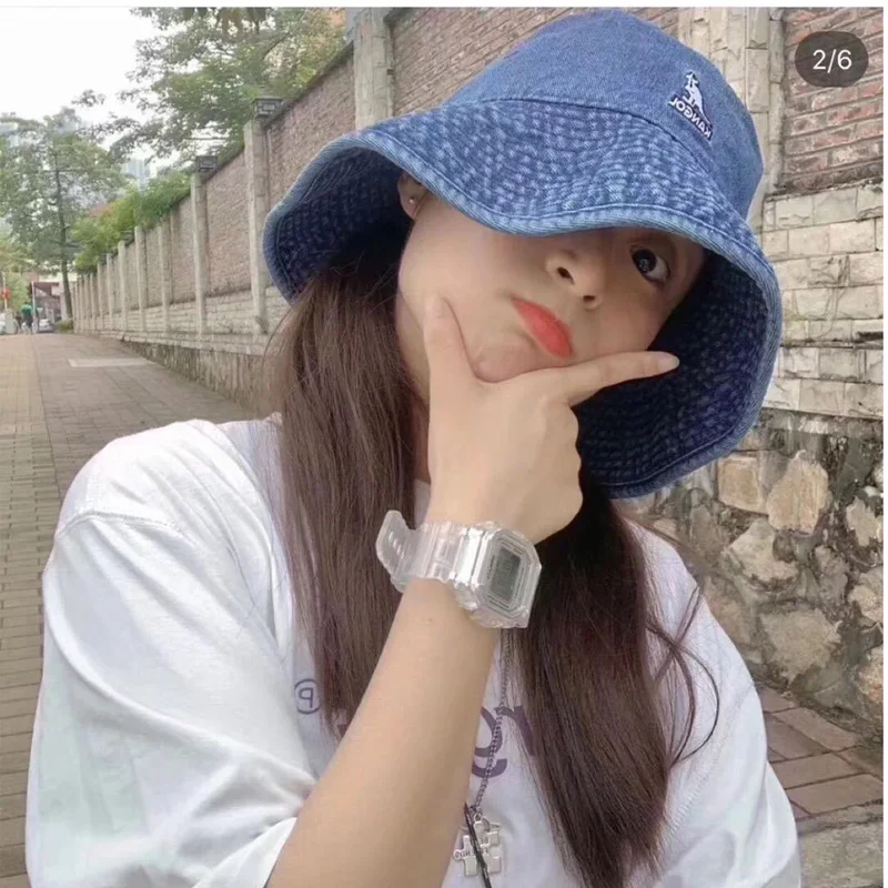 

2022 Kangol Bucket Hat for Women Casual Denim Fisherman Hat Summer Fashion Shade Unisex Basin Hat Designer Hat Bob