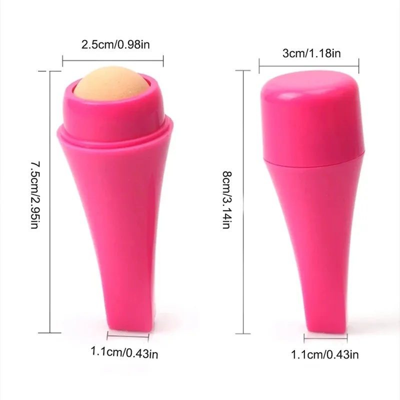 2 Style Natural Volcanic Stone Facial Oil Absorbing Roller Removes Fat T-Zone Reusable Oil Control Facial Skin Care Tool images - 6