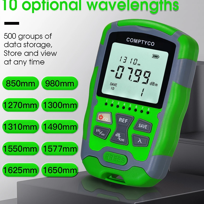 4In1 Multifunction Fiber Network Cable Tester AUA-MC70 Optical Power Meter -70~+10dBm Visual Fault Locator 10MW VFL FTTH OPM