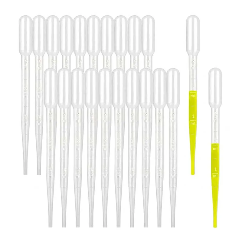 

100Pcs Plastic Pipette 3ML Lab Pipette Disposable With Graduated Container Liquid Dropper Baking Chocolates Jam Cake Baking Tool