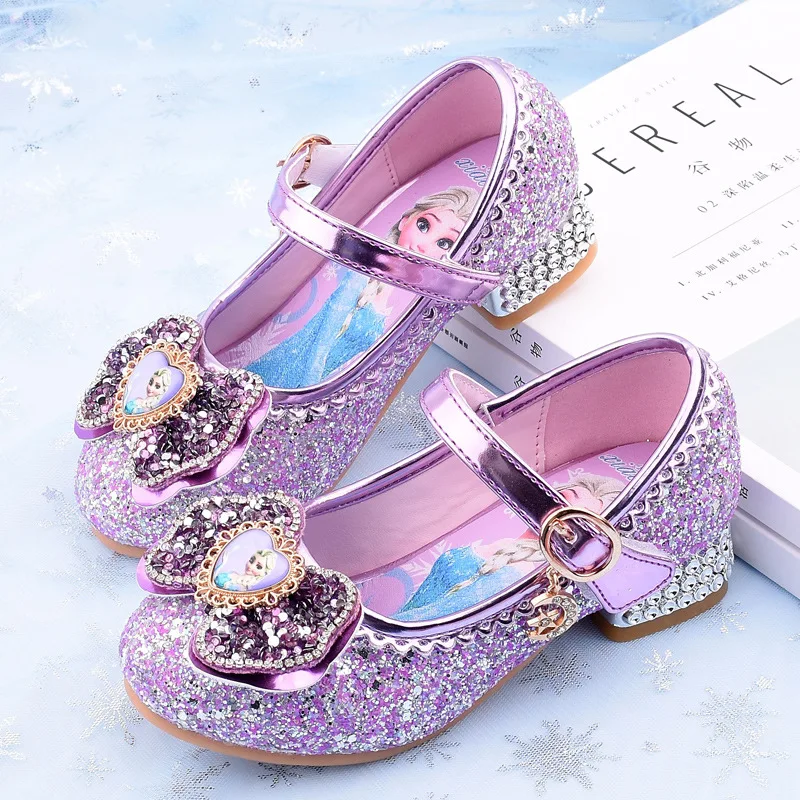 Сандалии для девочек Холодное сердце танцевальная обувь принцессы нескользящая