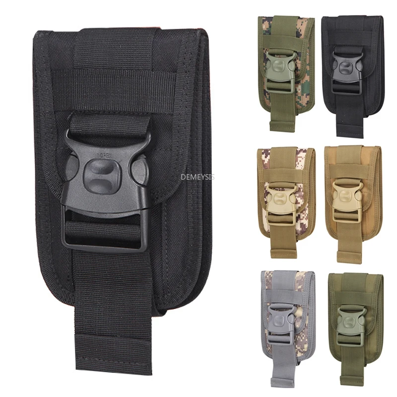 

Tactical Smartphone Pouches EDC Cellphone Case Molle Attachment Belt Holder Gadget Waist Bag Applicable for 5.8 Inch Phones