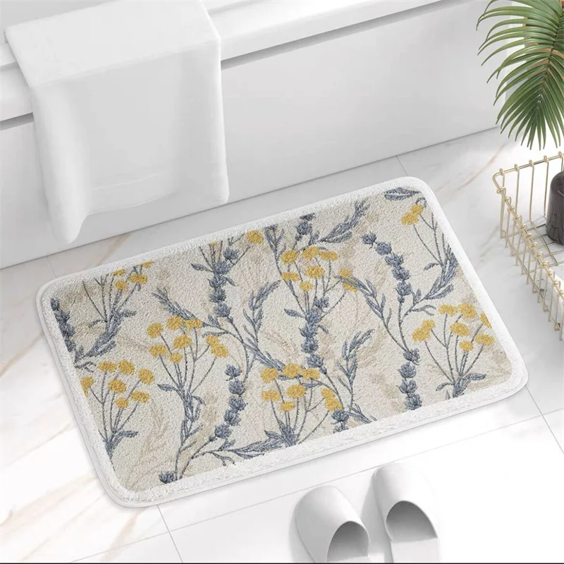 Прямоугольный дневной коврик для душа из микрофибры |