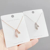 charm necklace for women zircon jewelry pendant necklace leaf peanut mermaid heart butterfly sunflower for party for gift