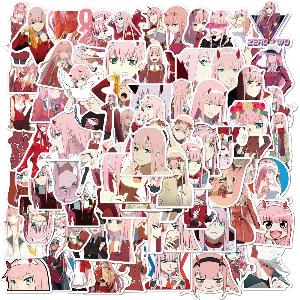 

10/30/50/100Pcs Anime DARLING In The FRANXX Stickers for Motorcycle Luggage Laptop Refrigerator Skateboard Bicycle Toys Sticker