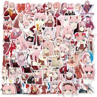 2050100pcs anime darling in the franxx stickers for motorcycle luggage laptop refrigerator skateboard bicycle toys sticker