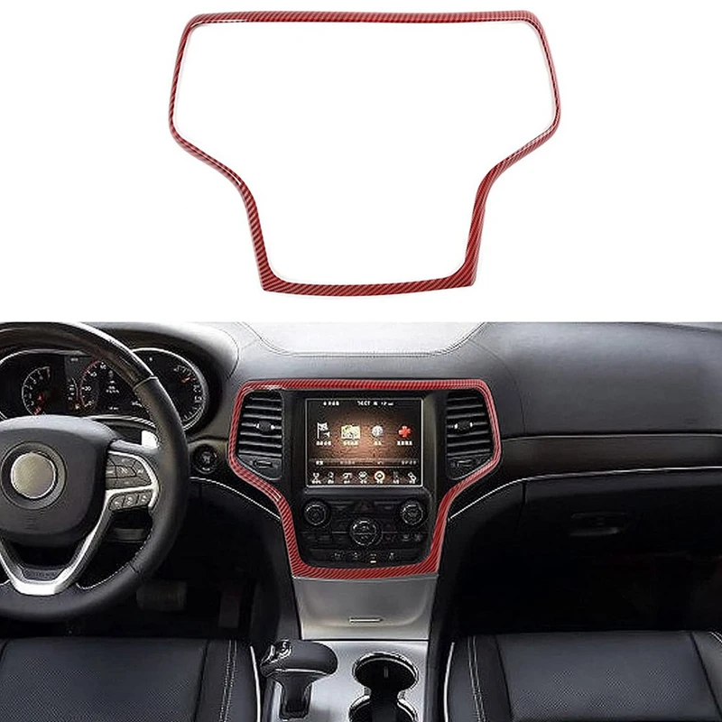 

1 шт. ABS центральный контроллер навигации рамка Крышка отделка для 2014-2020 Jeep Grand Cherokee аксессуары