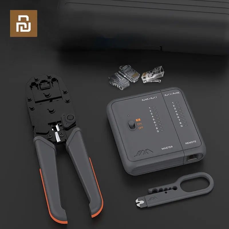  Xiaomi JIMIHOME Network Cable Pliers Tool Multifunctional Cable Crimper Cutter Portable Network Repair Tools Wire Cutting Tester 
