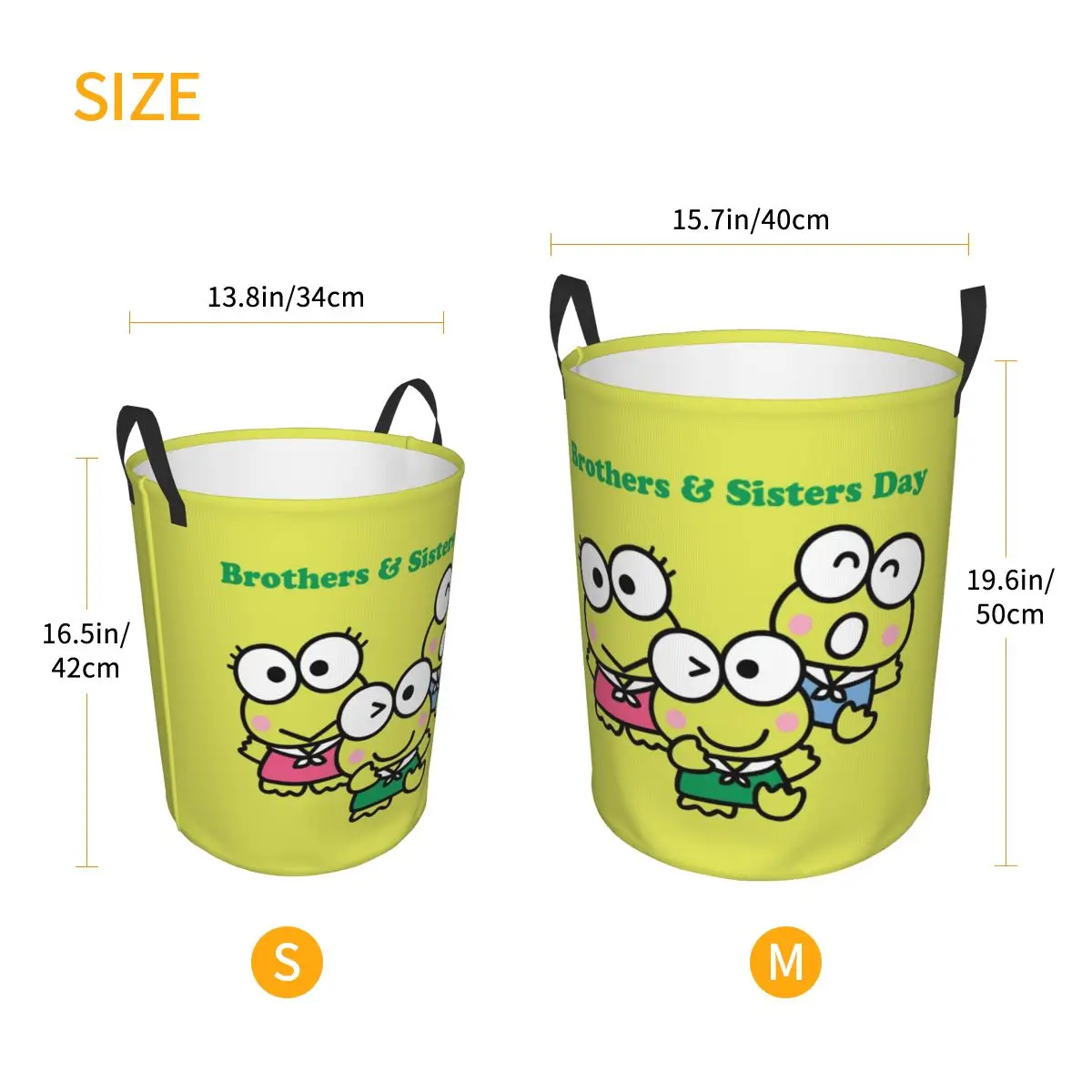 Изготовленная на заказ корзина для белья Keroppi складная большая хранения одежды