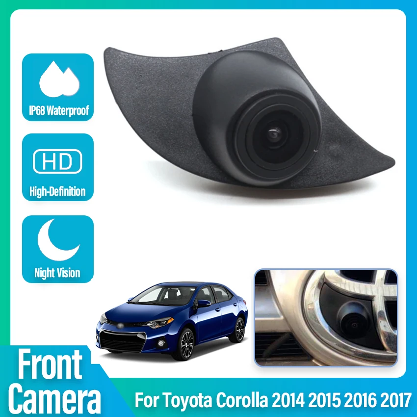 

HD CCD Car Front View Parking Night Vision Positive Waterproof High Quality Logo Camera For Toyota Corolla 2014 2015 2016 2017