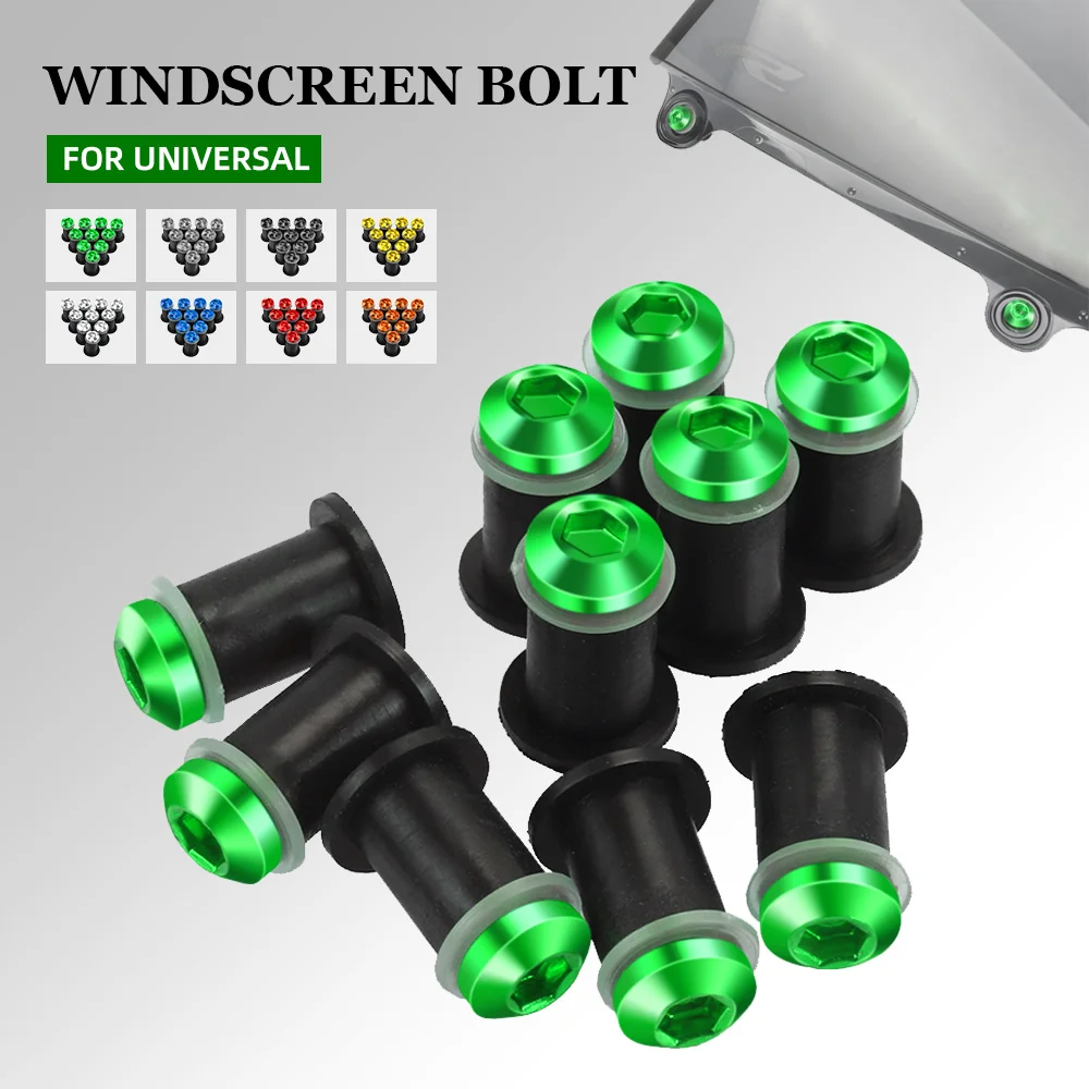 Для Kawasaki Versys 1000 650 NINJA 250 300 650R ER-6F ER6N вулкан S ABS 5 мм 10 шт. ветровое стекло отражатели