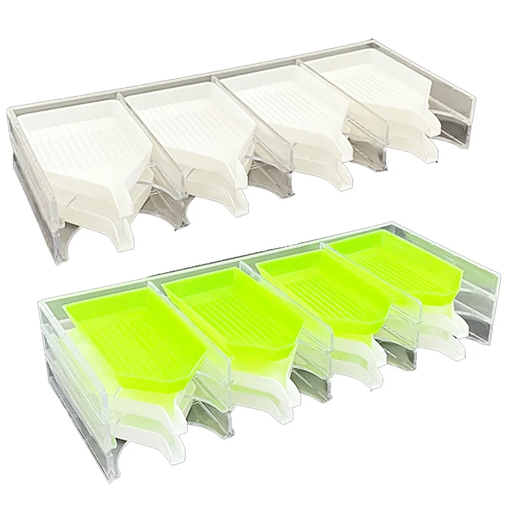 

8 Girds Assemblable 5D Diamond Painting Tool Tray Acrylic Organizer Holder Multi-function Holder Diamond embroidery Accessories