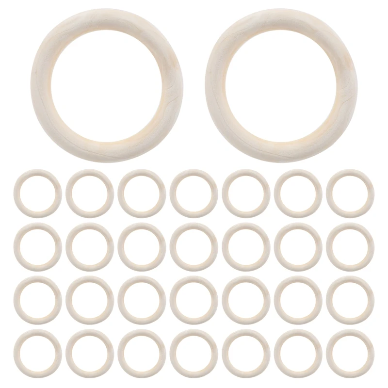 

30 шт. 70 мм деревянные кольца, деревянные кольца, деревянные круги для поделок своими руками, искусственные кольца, украшения и изготовление ювелирных изделий