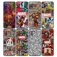 phone case for xiaomi mi 11 lite 5g ne 11i 11x 11t 12 pro poco f3 x3 gt x4 nfc pro silicone cover marvel comics avengers heros