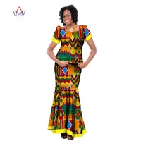 african traditional clothing women two pieces set clothing print skirts and tops plus size short sleeve t shirt customized wy062