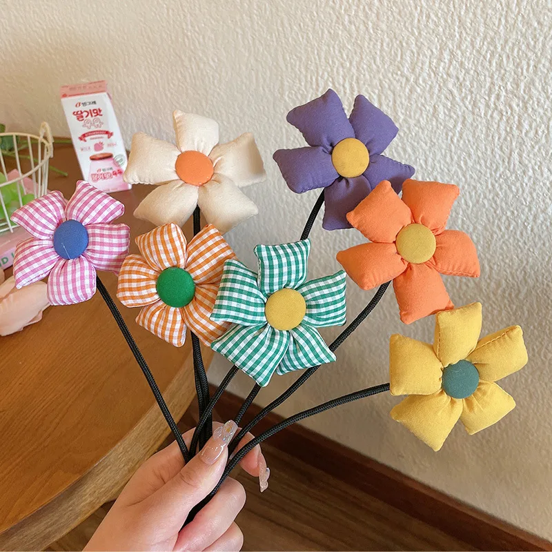 

Little Girl Floral Style Headband Children's Princess Hair Bun Disc Hair Gadgets Girls Baby Headdress
