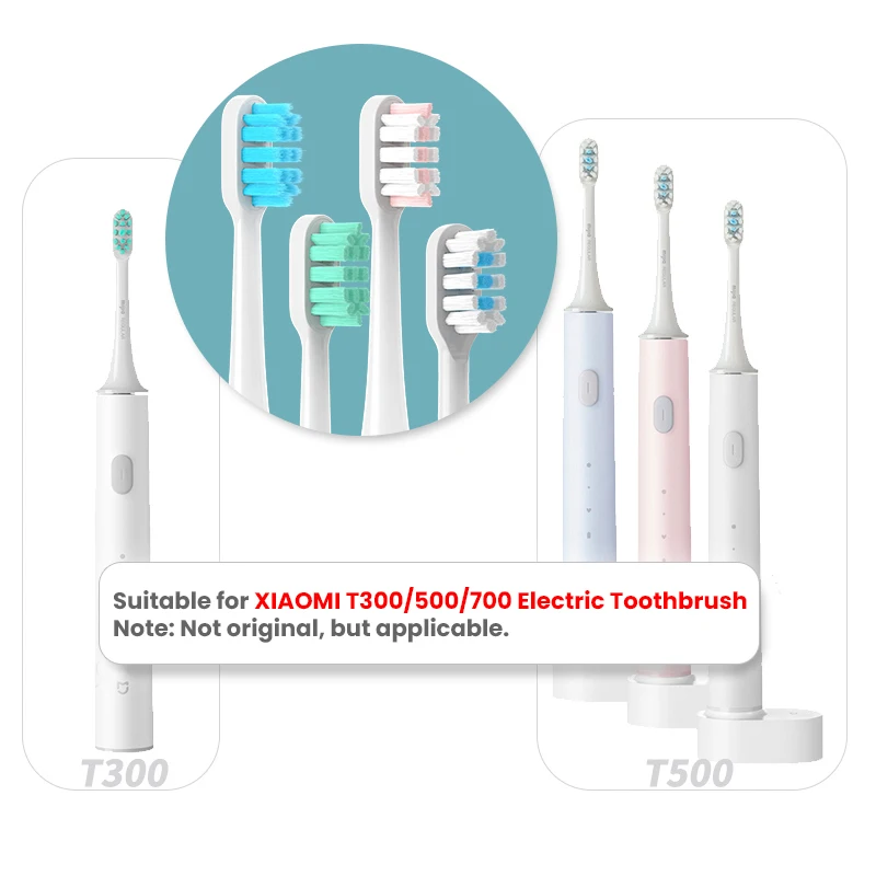 

3PCS T300 T500 Soft Vacuum Replacment Heads Clean Bristle Brush Nozzles Head Electric Toothbrush