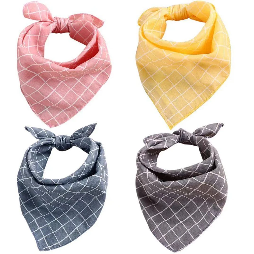 

Бандана для собак, клетчатый платок для собак, повседневный треугольный нагрудник, шарфы для домашних животных, подарок на день рождения, ре...