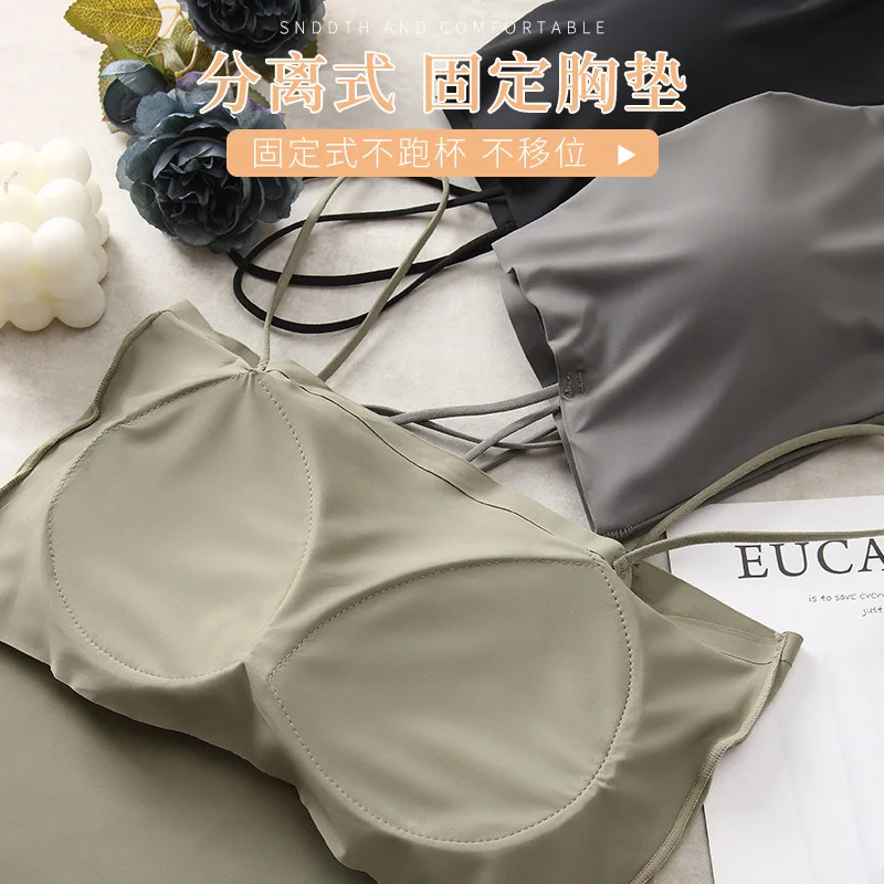 2 шт./партия женский топ-бюстгальтер из вискозы