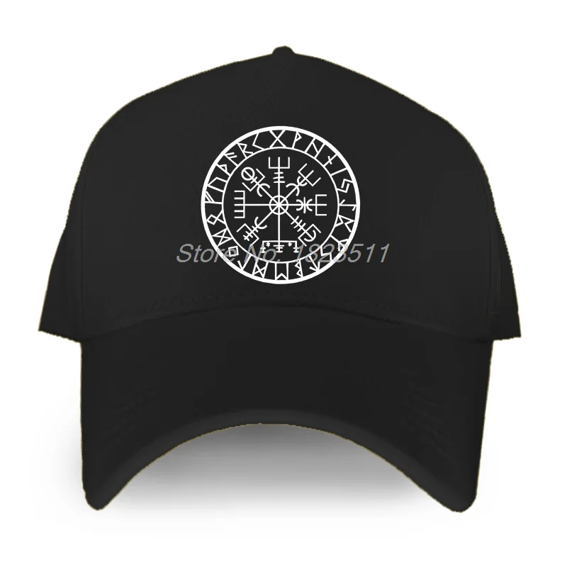 

Viking Compass Vegvisir Futhark Runes Navigator Men Women Hats Adjustable casual Caps Unisex Baseball Cap