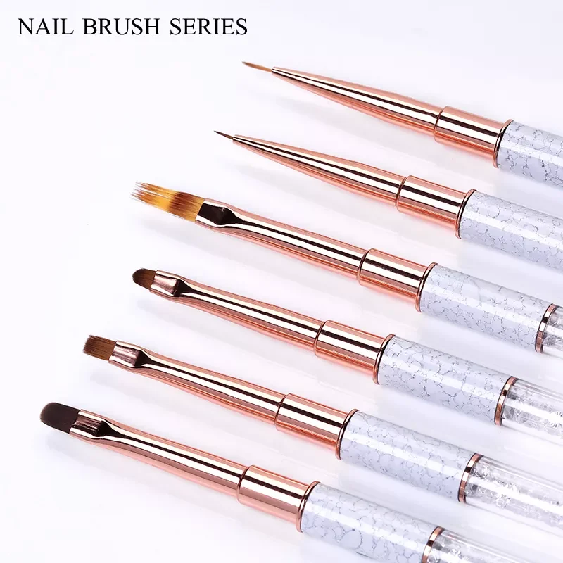 

Nail Art Brush Acrylic Liquid Powder Carving UV Gel Extension Painting Brush Lines Liner Drawing Pen Manicures Tools