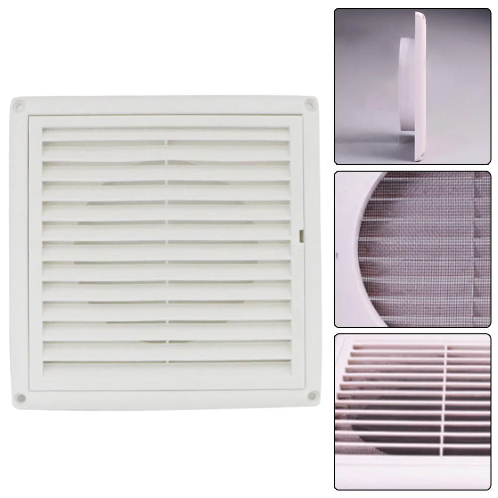 

Anti-mosquito Net Grille Vent White Anti-aging Louver Exhaust Hood Exhaust Hood Grille Vent Grille Ducting Cover