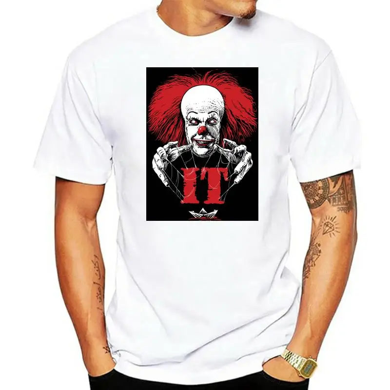 

Стивен Кинг пеннивайд клоун из фильма ужасов Хэллоуин-индивидуальная Мужская футболка Повседневная футболка