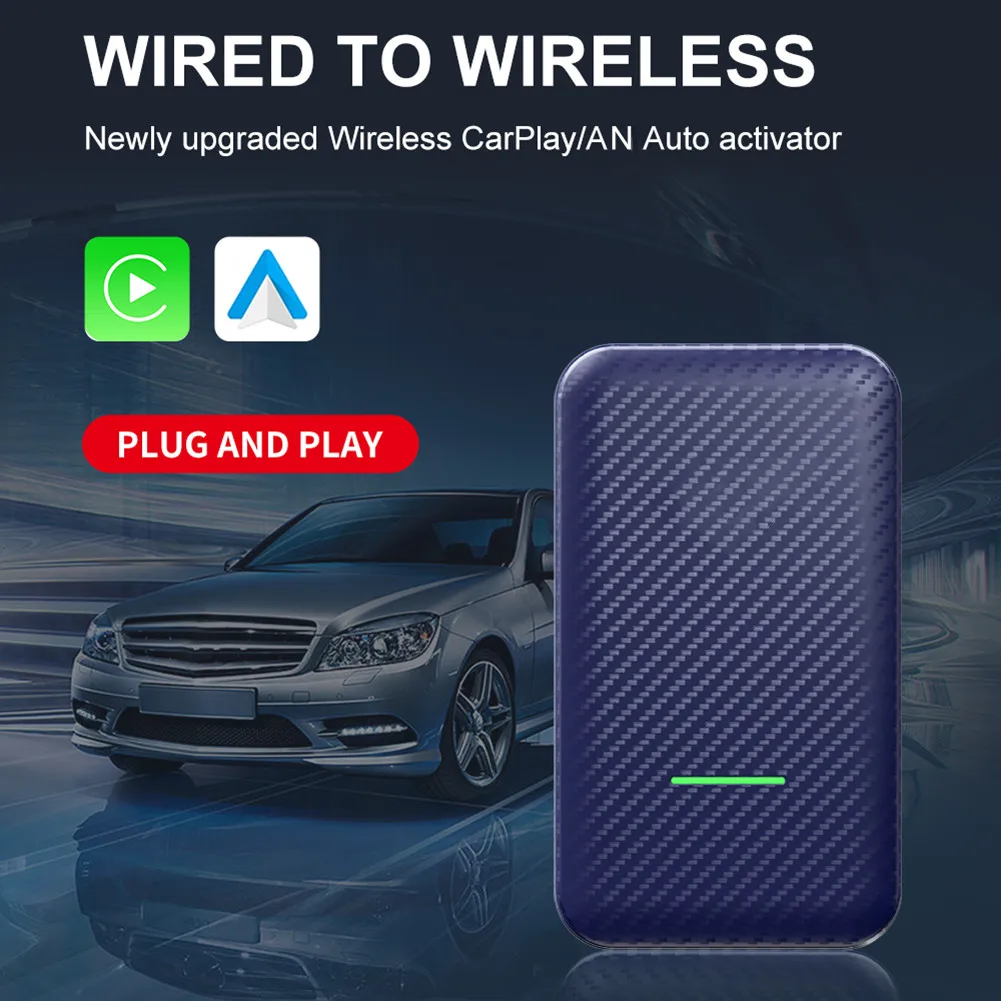 

4.0 Wireless CarPlay AI Box Dongle Android Auto 2 In 1 Wireless Adapter GPS Real-time Navigation WiFi BT CPC200-CP2A