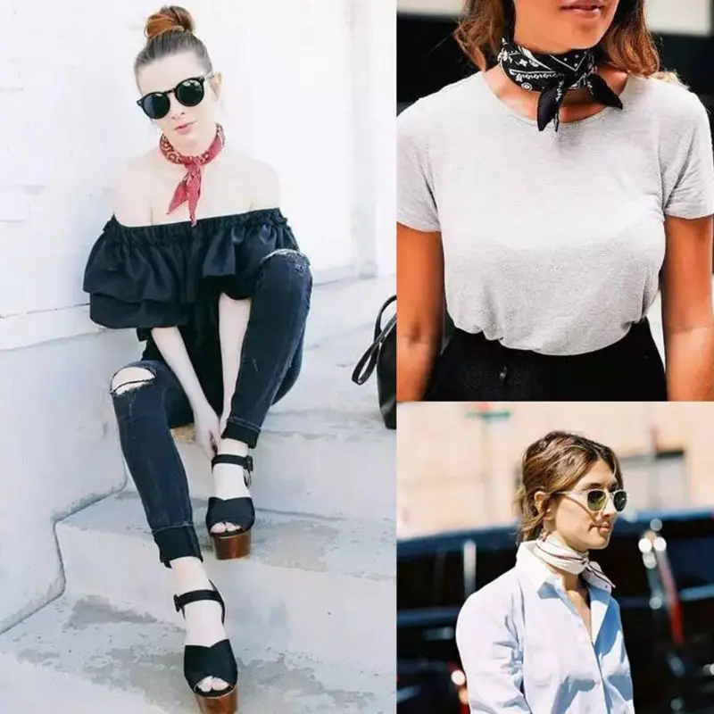 831C квадратный шарф в радужную полоску Пейсли Повязка На Голову Бандана Хип-хоп