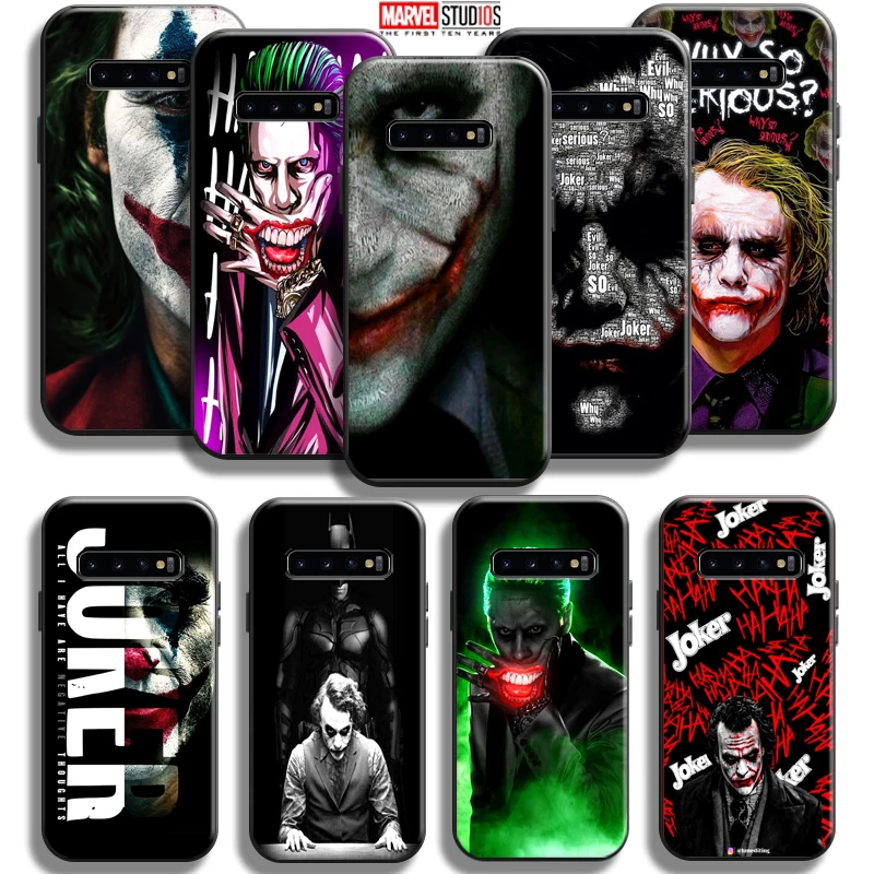 

The Joker Clown For Samsung Galaxy S10 5G S10 Plus Lite S10E S10 Phone Case Liquid Silicon Back Funda Soft Coque TPU