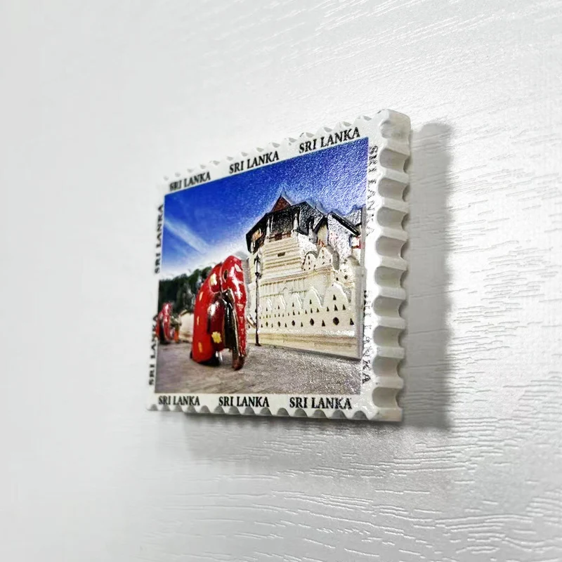 Туристические сувениры со слоном Шри-Ланки 3D магнитные наклейки на холодильник