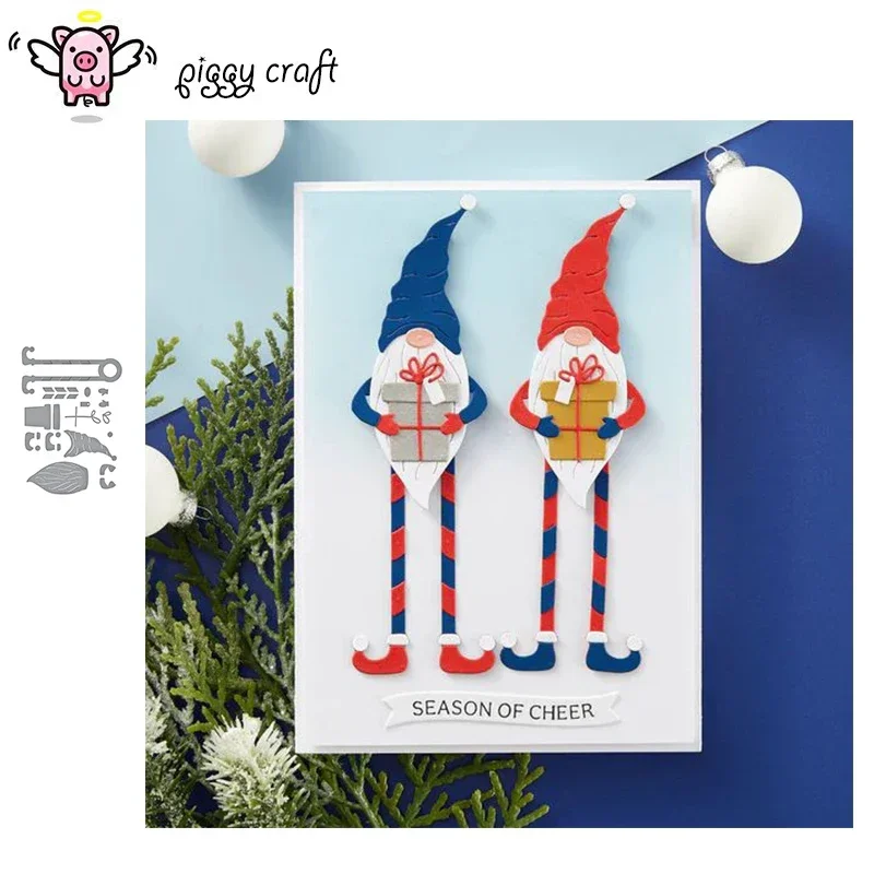 Mmao Craft металлические штампы для резки пресс-форма рождественских танцев гном