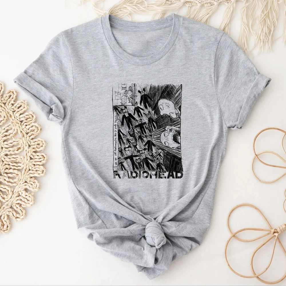 Женская футболка радио Head Y2K комикс женская одежда в японском стиле Манга