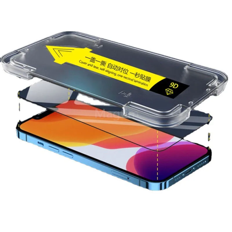 

Privacy Screen Protector For iPhone 13 Pro Max Full Cover Tempered Glass on iPhone 12 Pro Anti-spy Film For 13 mini Protector