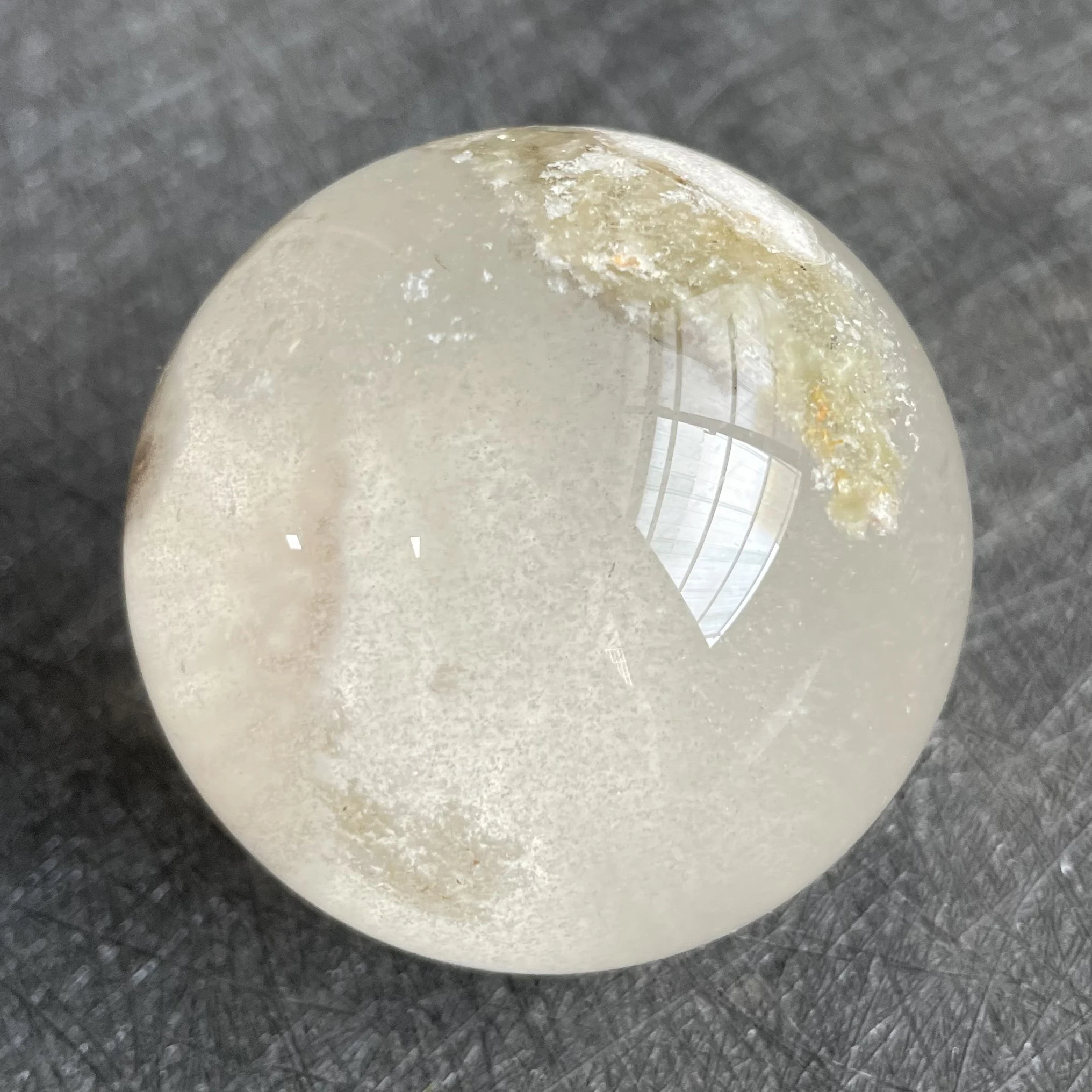 185 г натуральный хрустальный шар зеленая фантомная Сфера камень для украшения