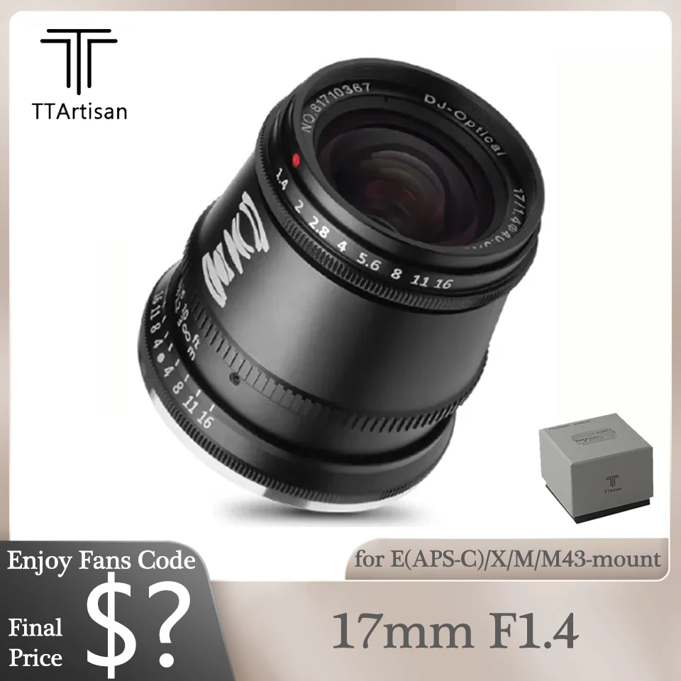 TTArtisan APS-C 17mm F1.4 Travel Photography Humanities Came
