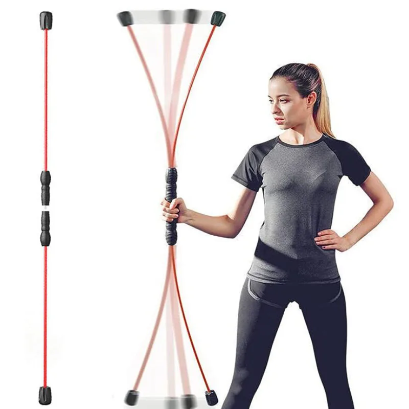 

Unisex Burning Home Sports Training Stick Fitness Elastic Portable Bar Yoga Weight Lose Removable Gym Fat Anti-vibration Tremor