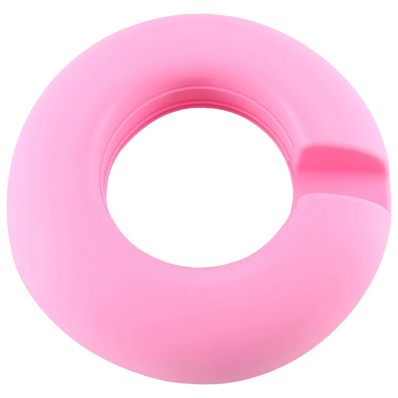 

Silicone Snack Ring For Stanley Cup 40 Oz , Snack Container, 4 Compartment Reusable Snack Platters Reusable Easy To Use Pink