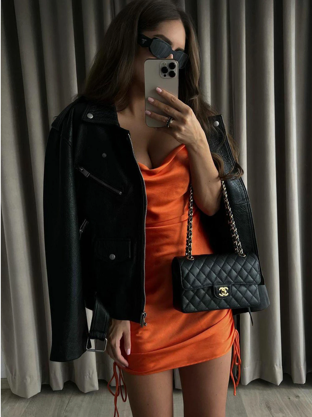 

Solid Orange Sexy Dress Women Fashion Summer Swinging Collar Spaghetti Strap Drawstring Party Club Mini Vestido ZA 2022 Robe New