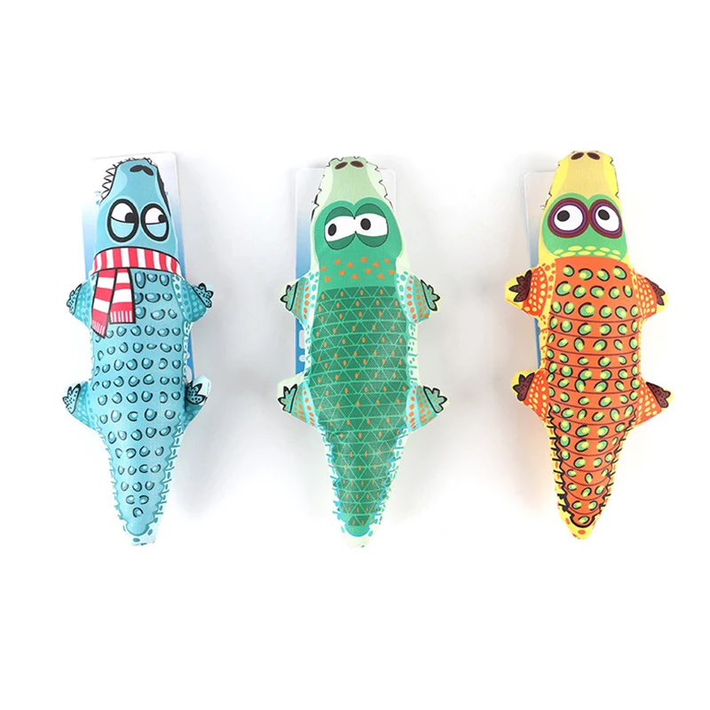 

Creative Crocodile Plush Pet Dog Toys Small Medium Dogs Chew Squeaky Toy Pets Puppy Squeak Supplies Accessories