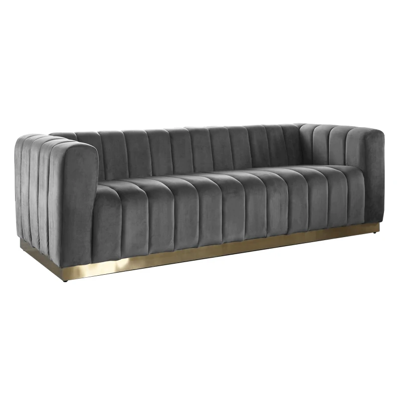 

Nightclub Restaurant U Shaped Velvet Banquette Sofa American Luxury Technology Cloth Modern Living Room Sofa