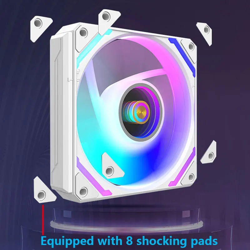 UPSIREN WF-120 ARGB PWM 120 Мм Корпусный Вентилятор 3-упак. 4-контактный Разъем Волшебное