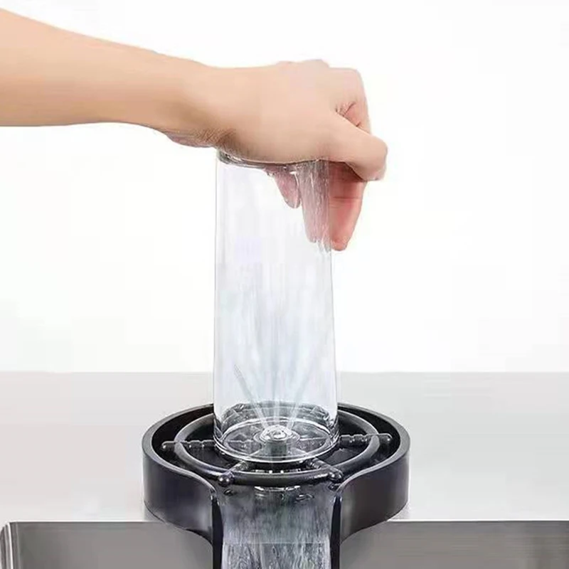 

Automatic Cup Washer Kitchen Glass Rinser High Pressure Bar Glass Rinser Coffee Pitcher Wash Cup Tool Kitchen Bar Accessories