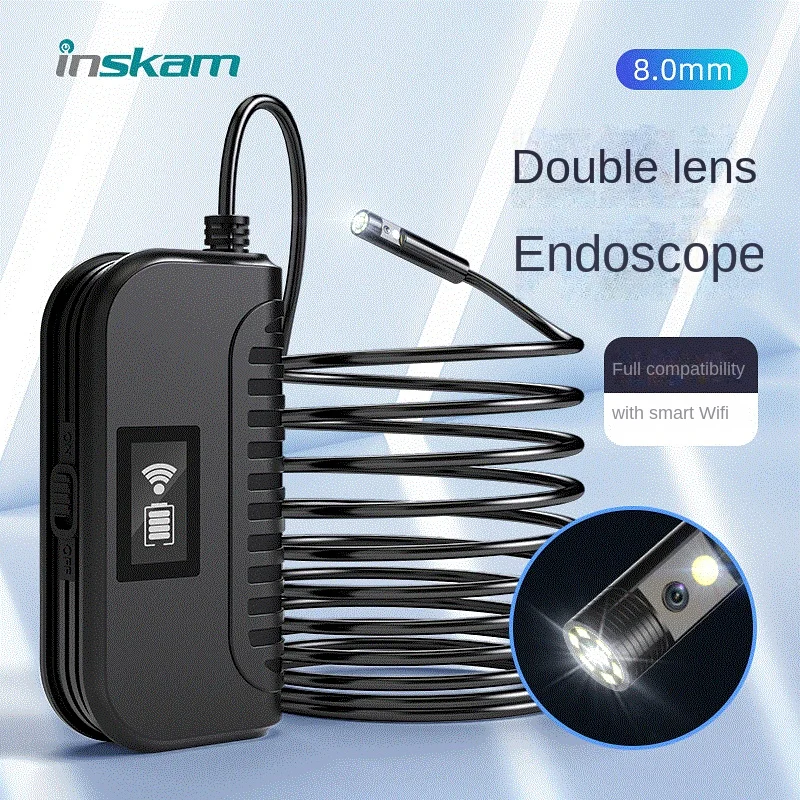 

Mini Waterproof Inspection Snake Camera Borescope USB for Cars HD Wireless for iPhone & Android Smartphone WiFi Endoscope Camera