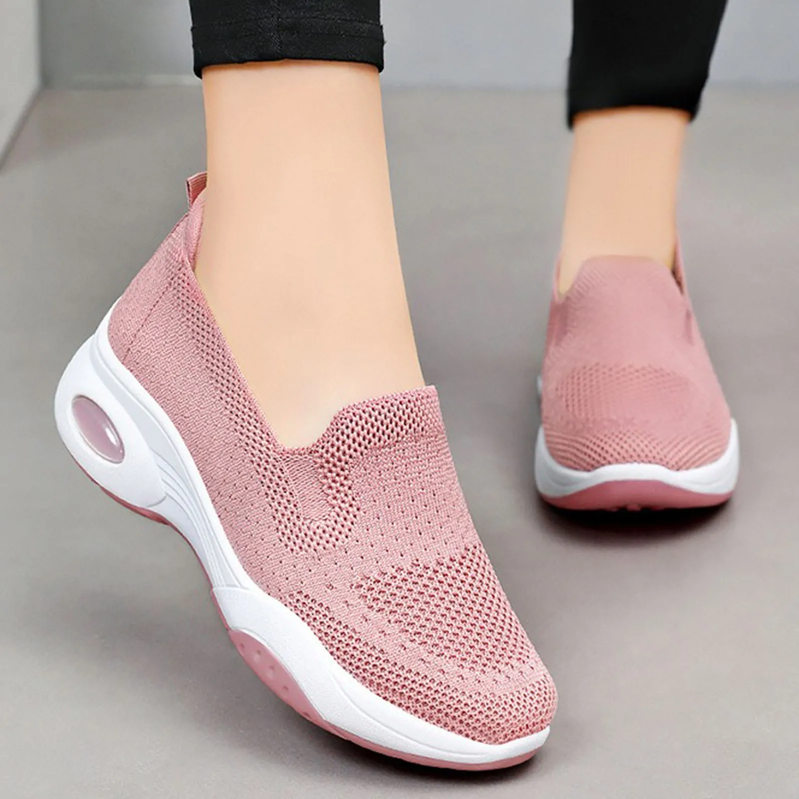 Туфли женские на плоской подошве Повседневные Дышащие легкие с лямками ногу