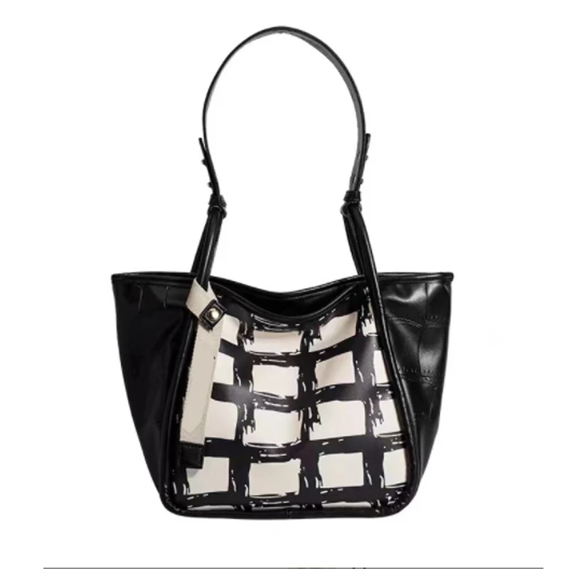 

Дизайнерская вместительная сумка-тоут, модная сумка-мешок с крокодиловым узором, дорожная портативная Сумочка на плечо