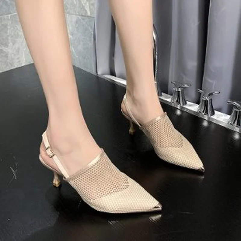 

Women Cute Sweet Black Shining High Heel Shoes Lady Fashion Comfortable Slip on Silver High Heel Pumps Femmes Hauts Talons