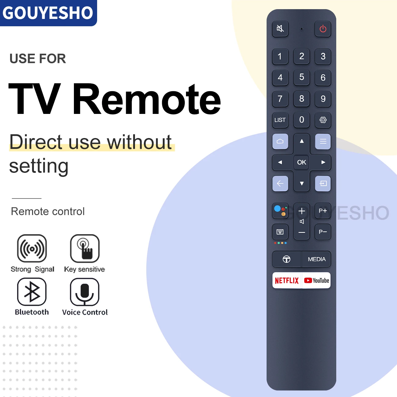 

Голосовой пульт дистанционного управления RC901V JMR1 FMR1 06-BTZNYY-ARC901V для TCL Android Smart TV 55S430 43S430 65Q637 55Q637 40S334 32S334 55S434 43S434